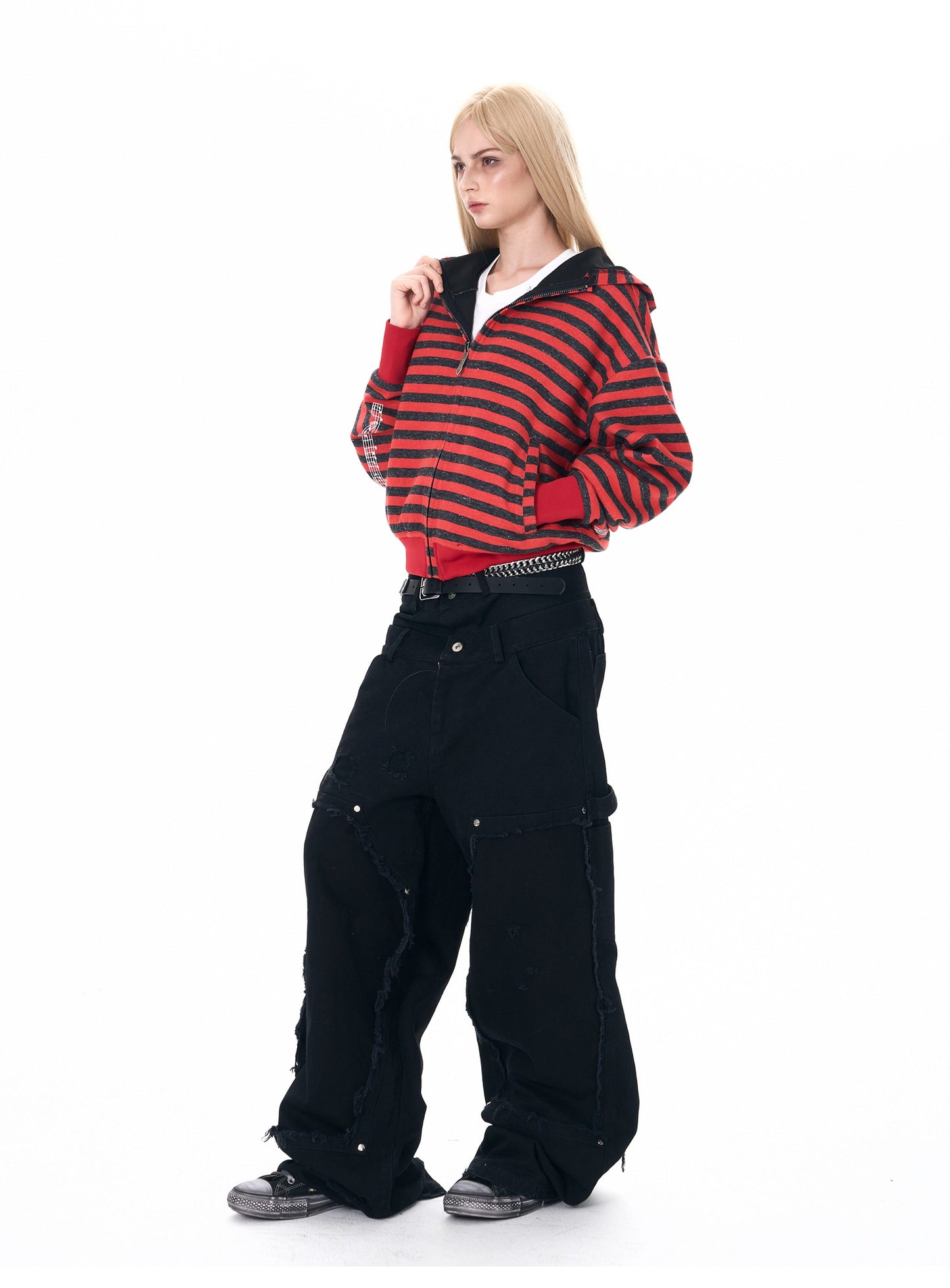 Embroidered Hooded Sweatshirt