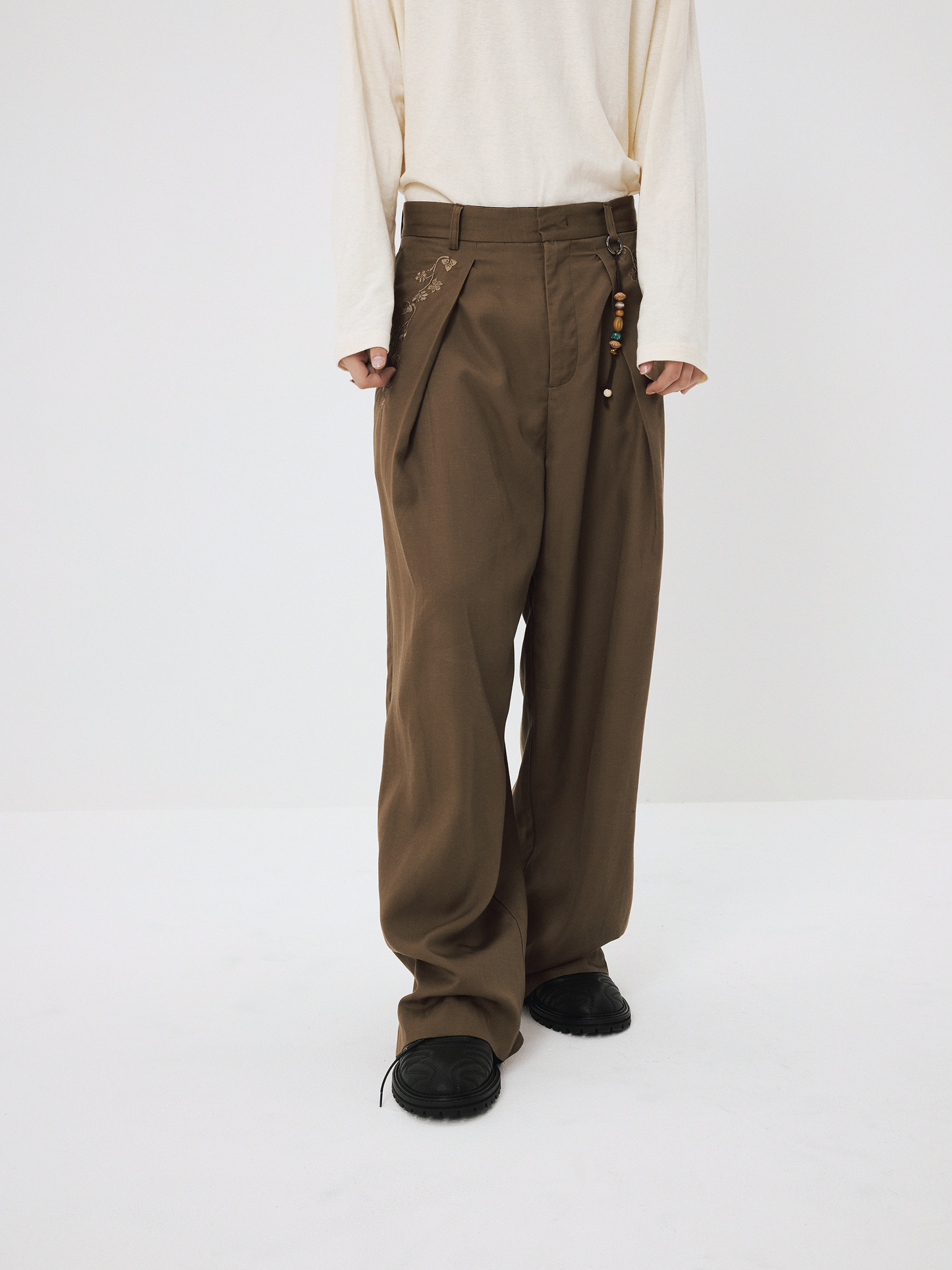 Casual Wide-Leg Pants