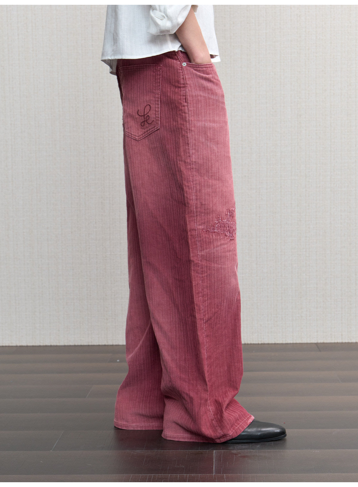 Water-Washed Straight-Leg Jeans