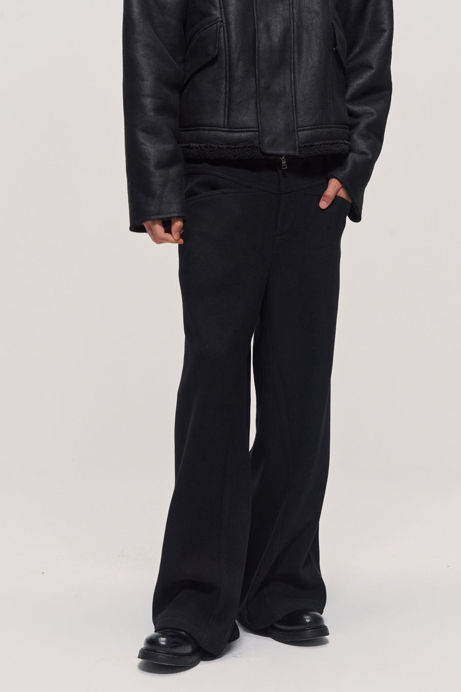 Knit Straight Casual Pants