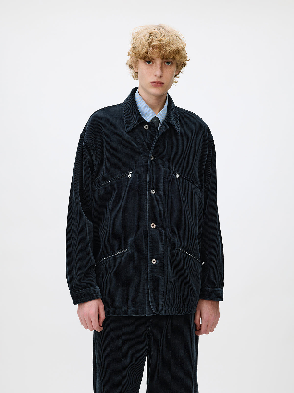 Wash-processed Cotton Corduroy Jacket