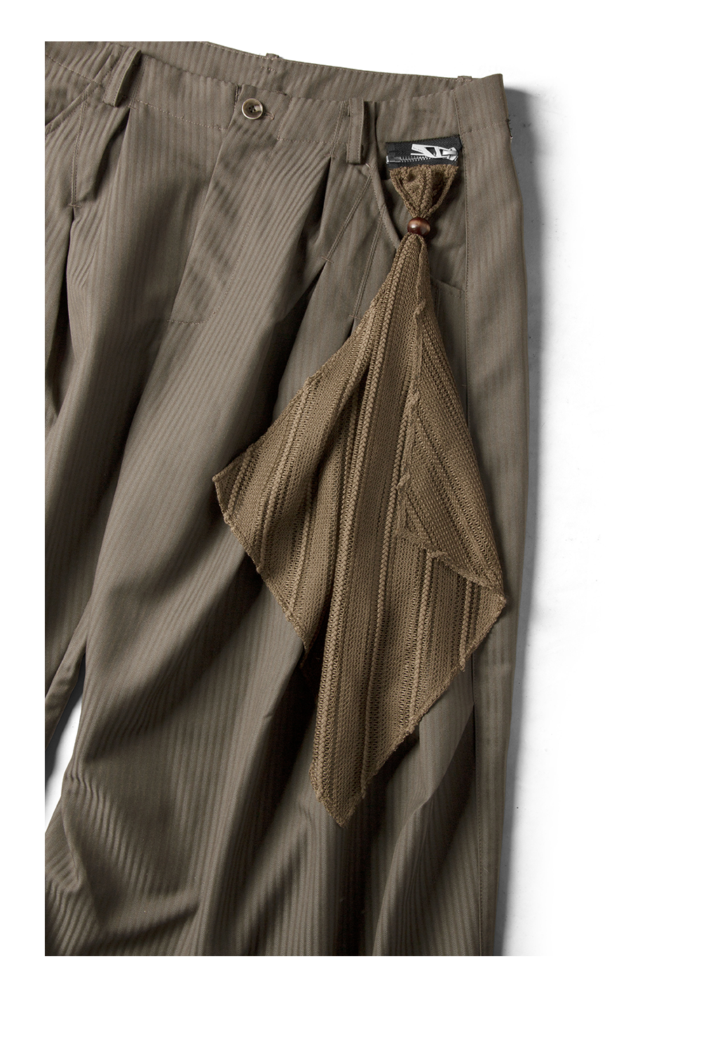 Striped Drape Casual Pants