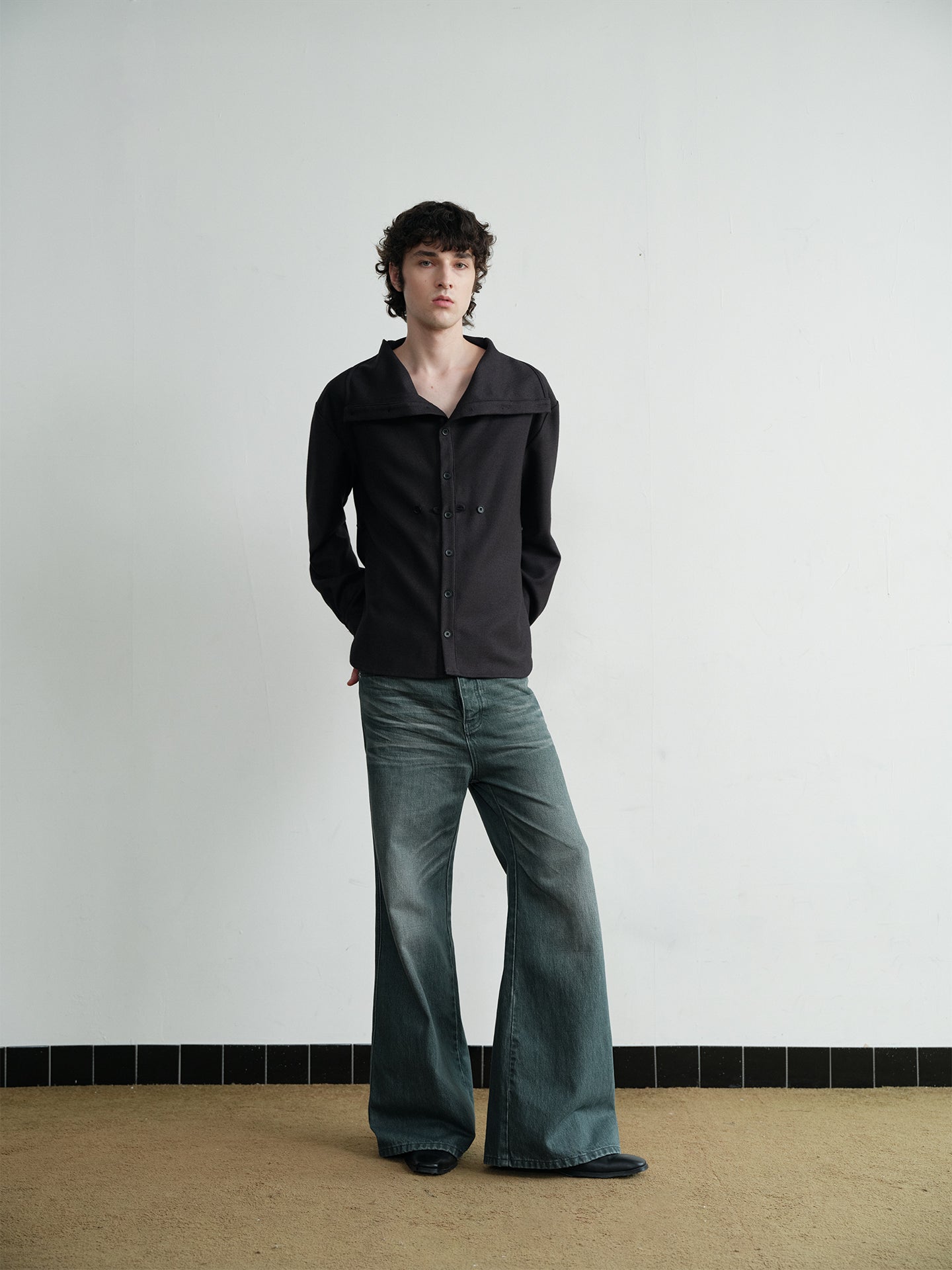 Embroidered Casual Denim Pants