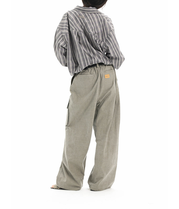 Diagonal pockets Casual pants