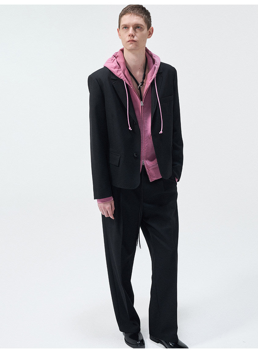 Notch Lapel Two-Button Jacket