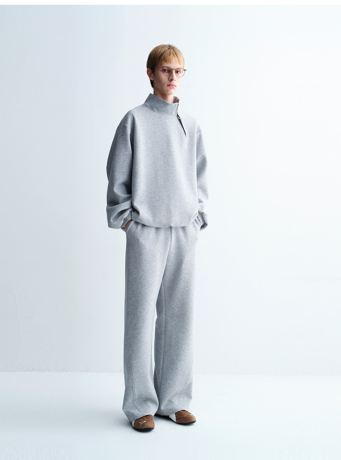 Asymmetrical Zip-Up Sweatshirt