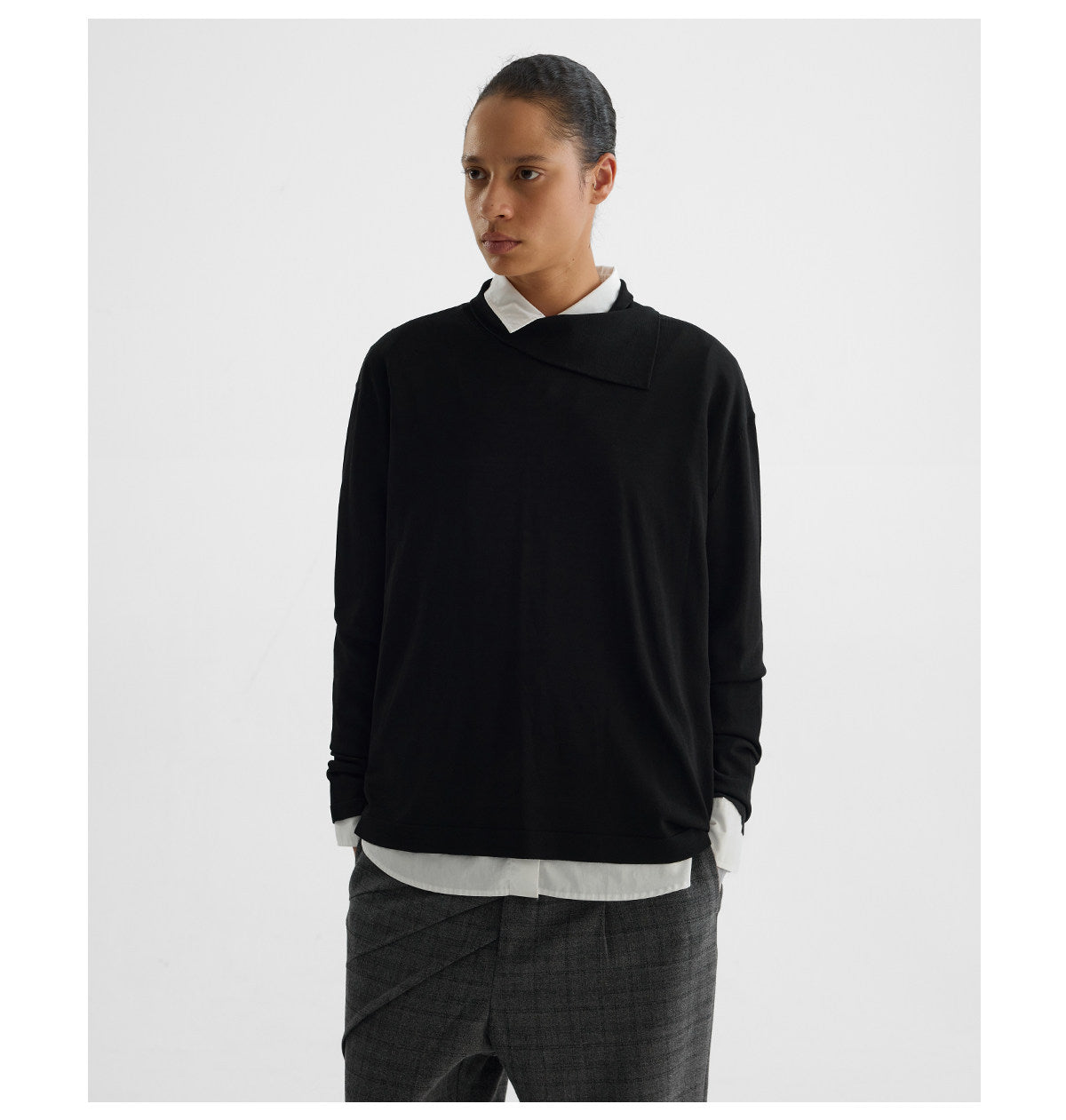 Wardrobe Style Turn-Down Collar T-Shirt