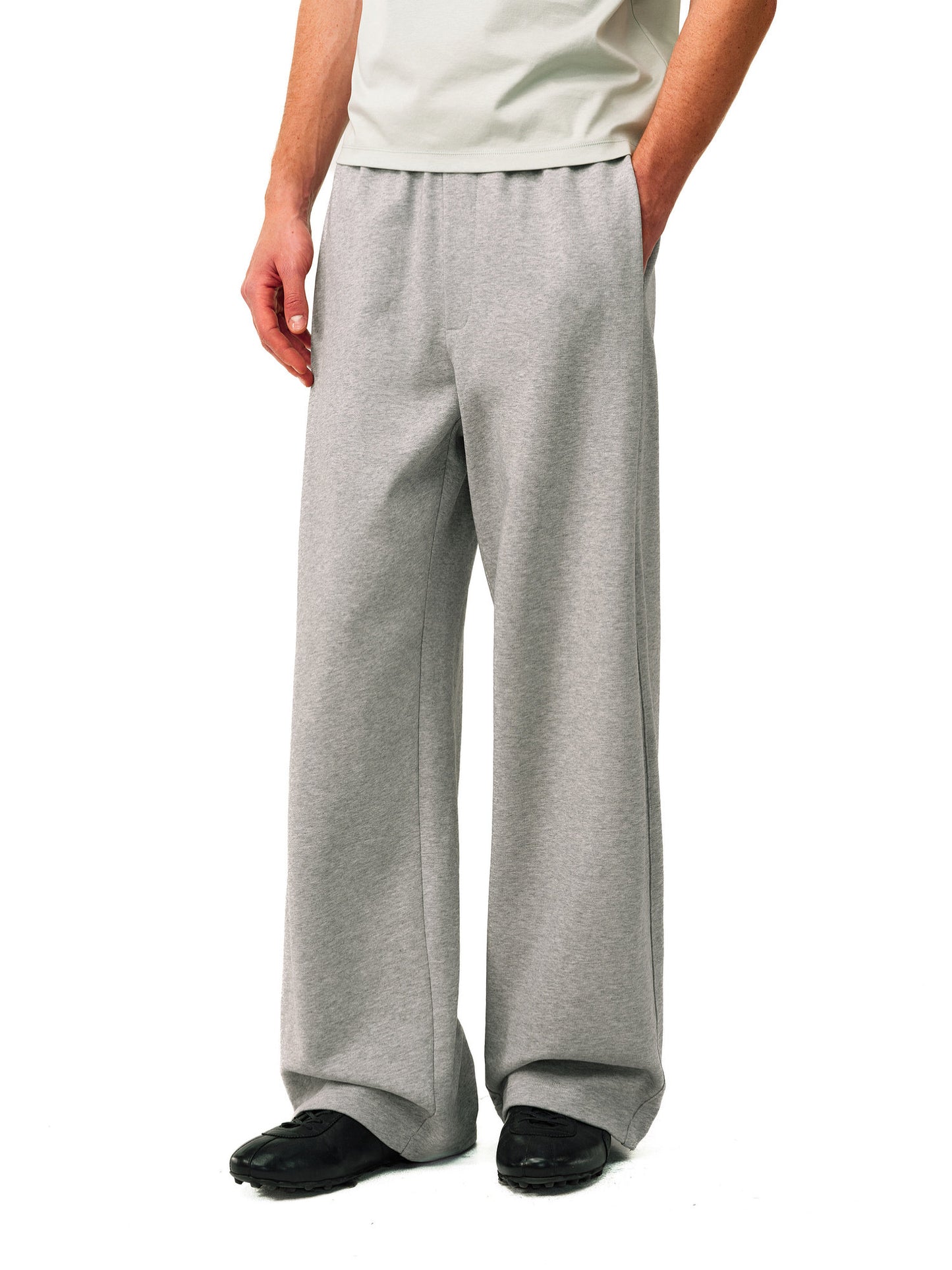 Side-Pleated Sweatpants