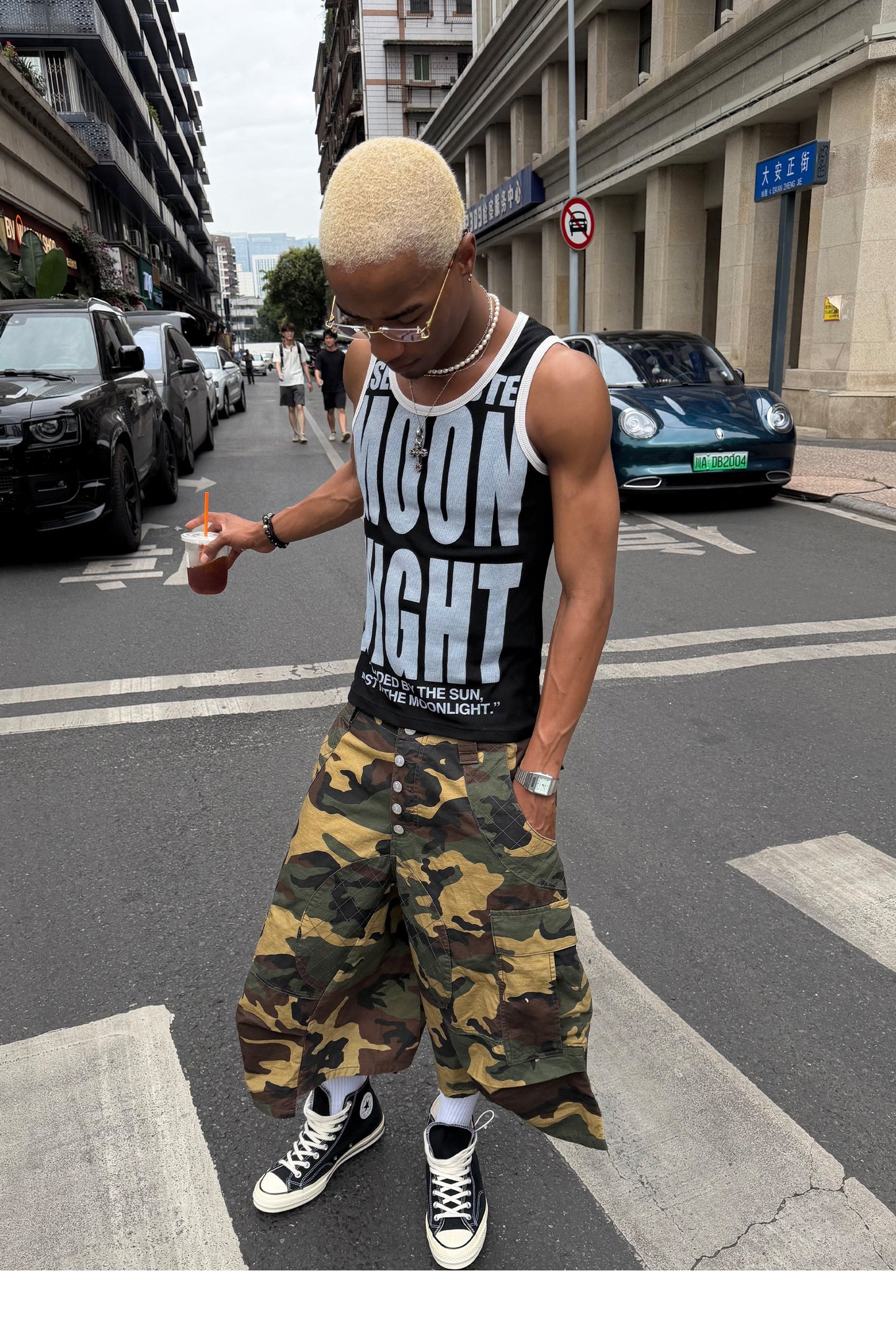 Stretch Slim-Fit Sleeveless Top