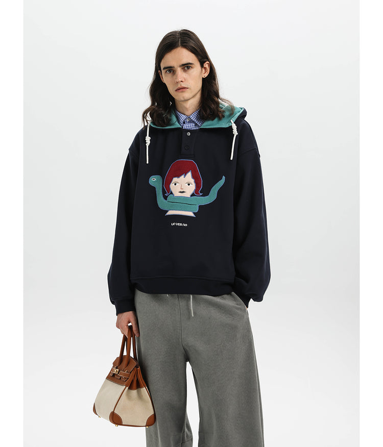 Contrast Color Anti-Static Parka