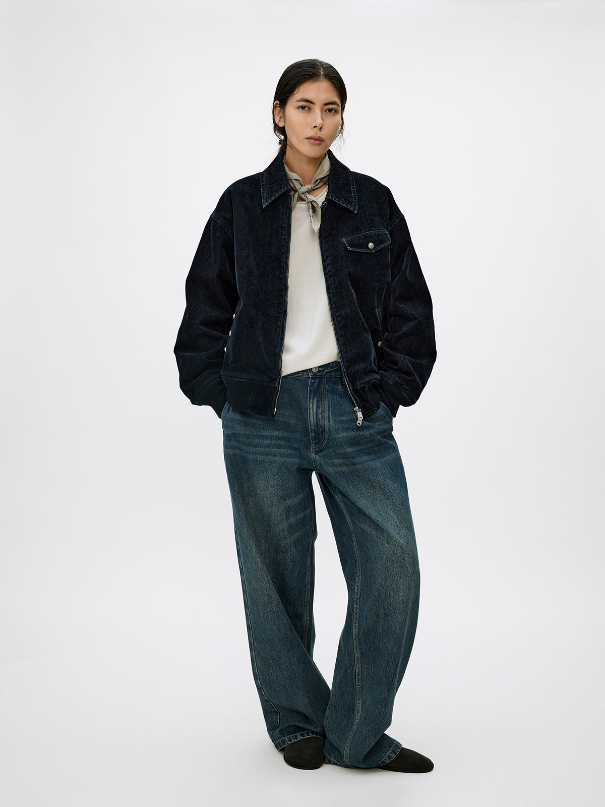 Flock Denim Bomber Jacket