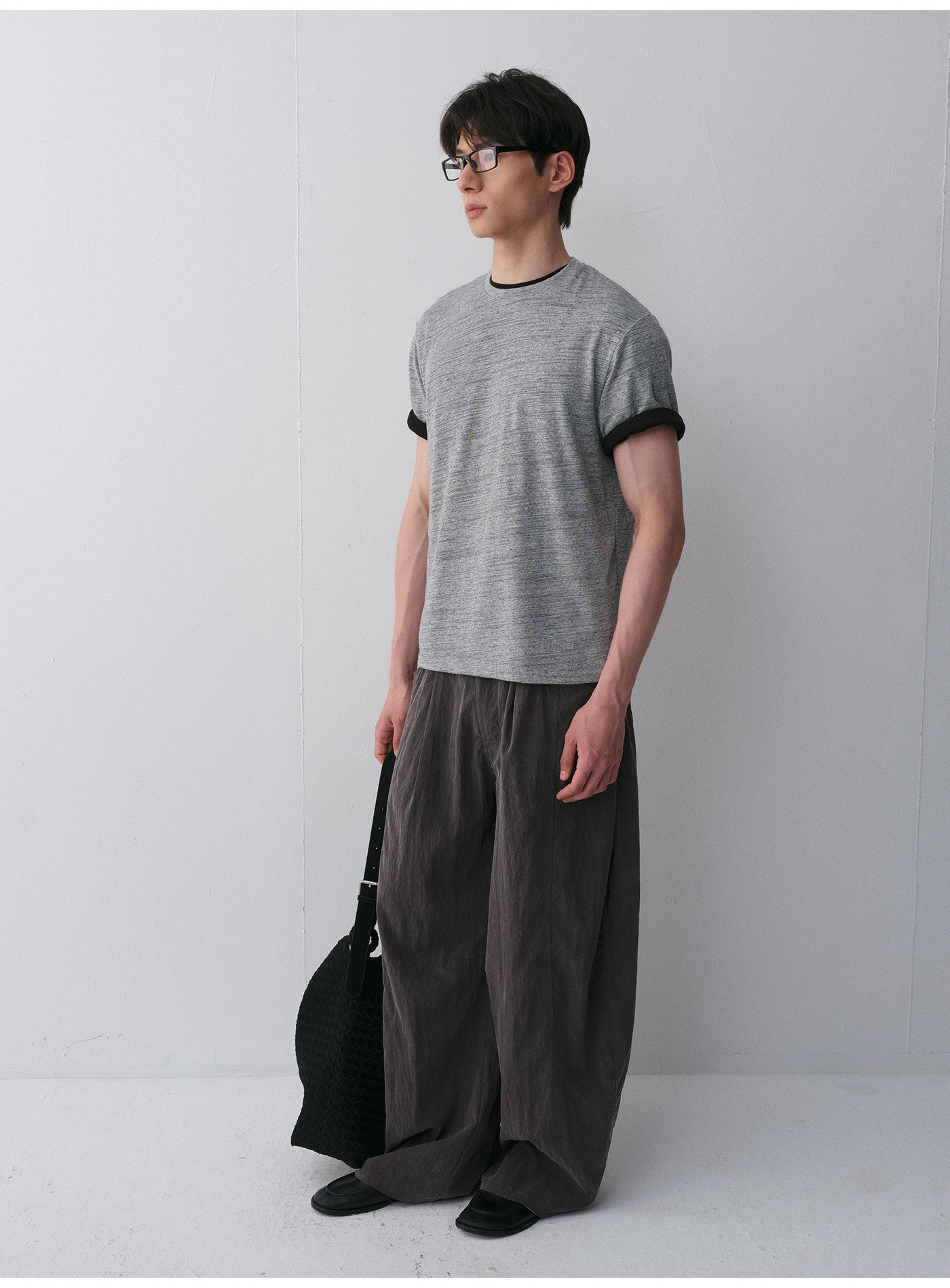 Linen-Blend Short-Sleeve T-Shirt