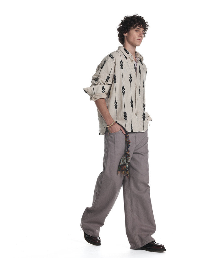 Distressed Casual Pants