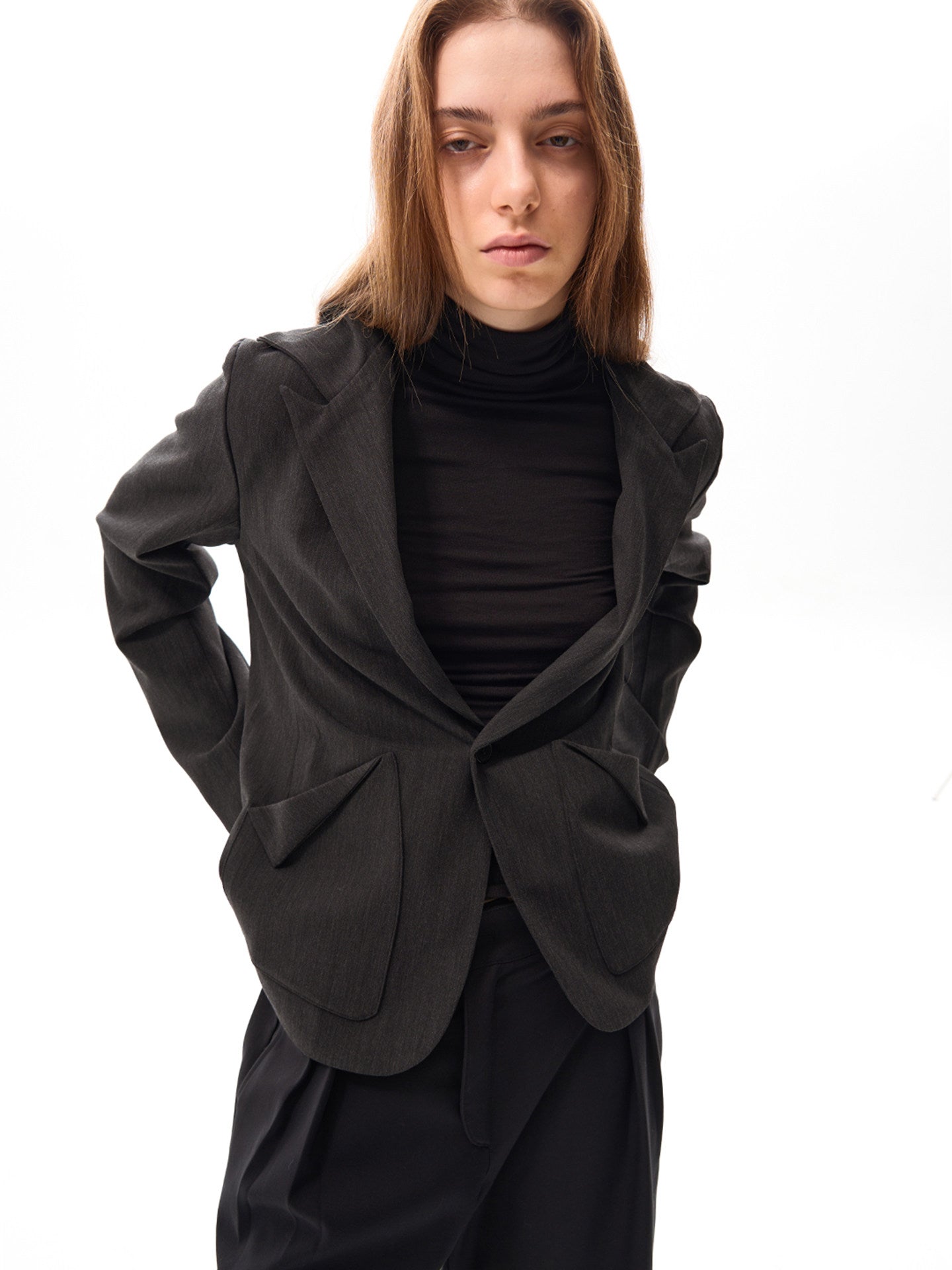 Casual jacket with hood