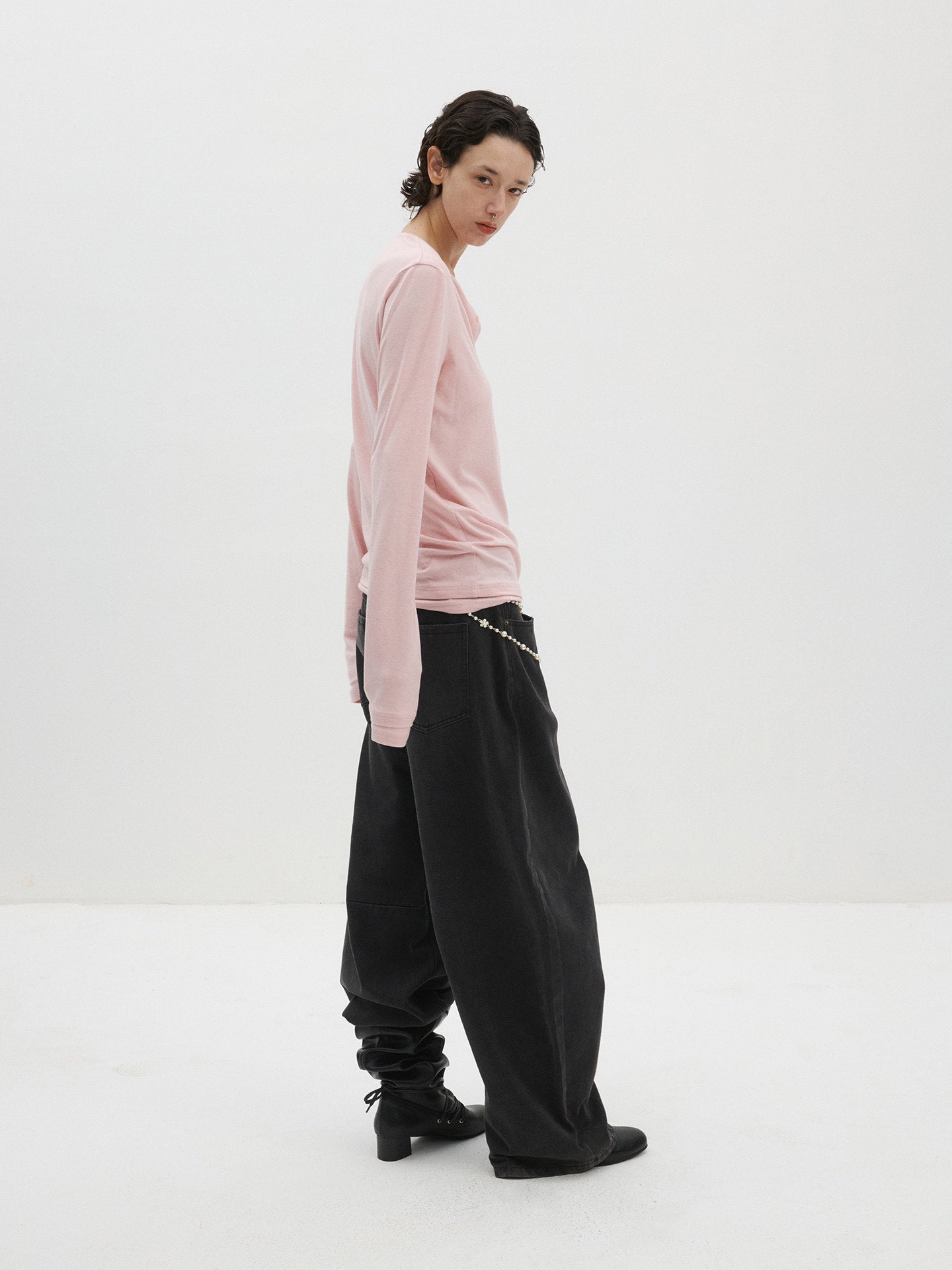 Slim-Fit Stretch Knit Sweater