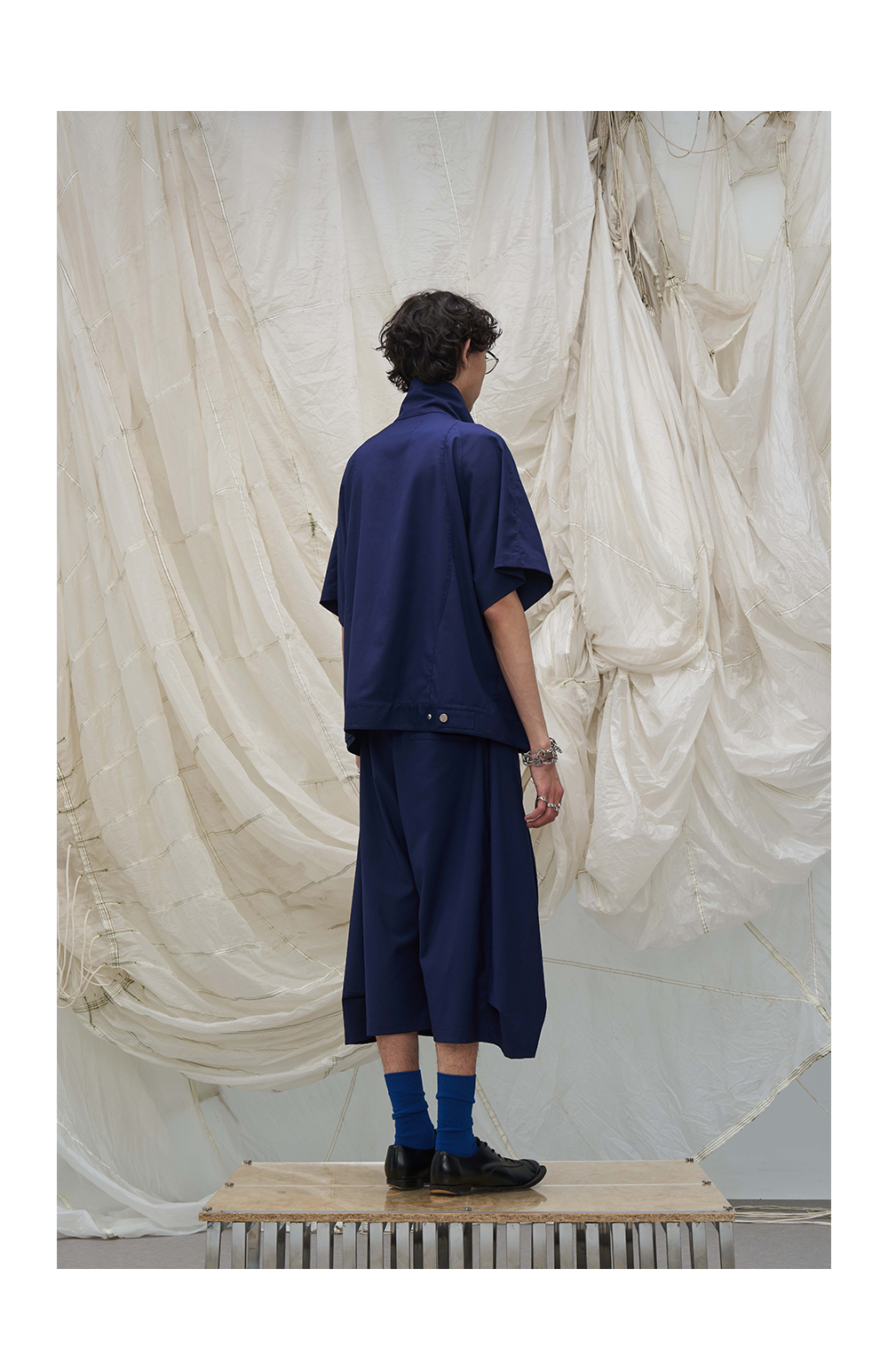 Draped cropped pants