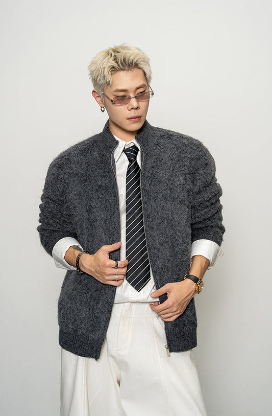 Soft Velvet Cardigan