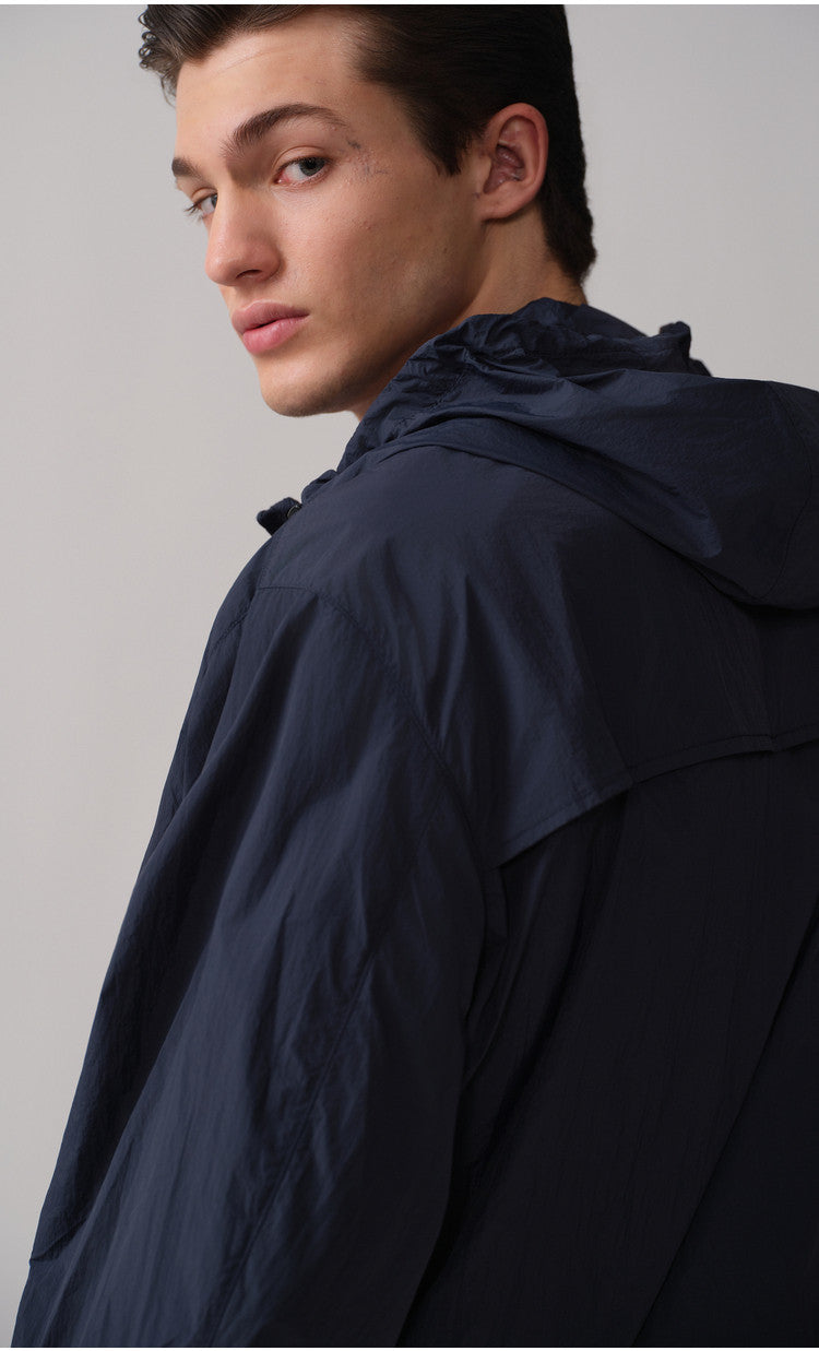 Lightweight, Wind-Resistant Casual Jacket with Hood