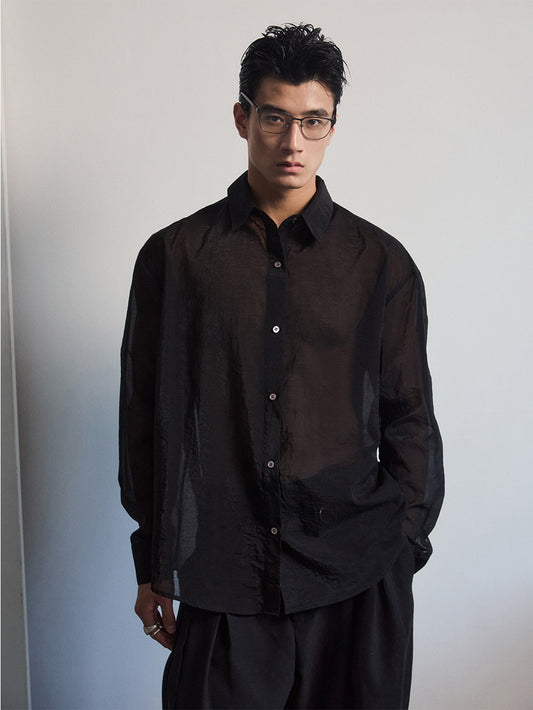 Two-Tone Textured Shirt