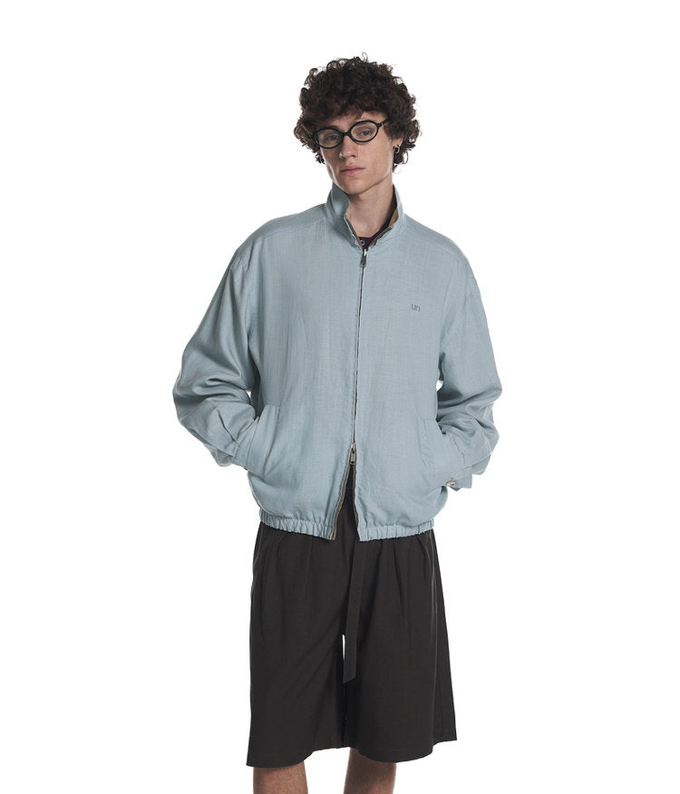 Reversible Lyocell Linen Blend Jacket