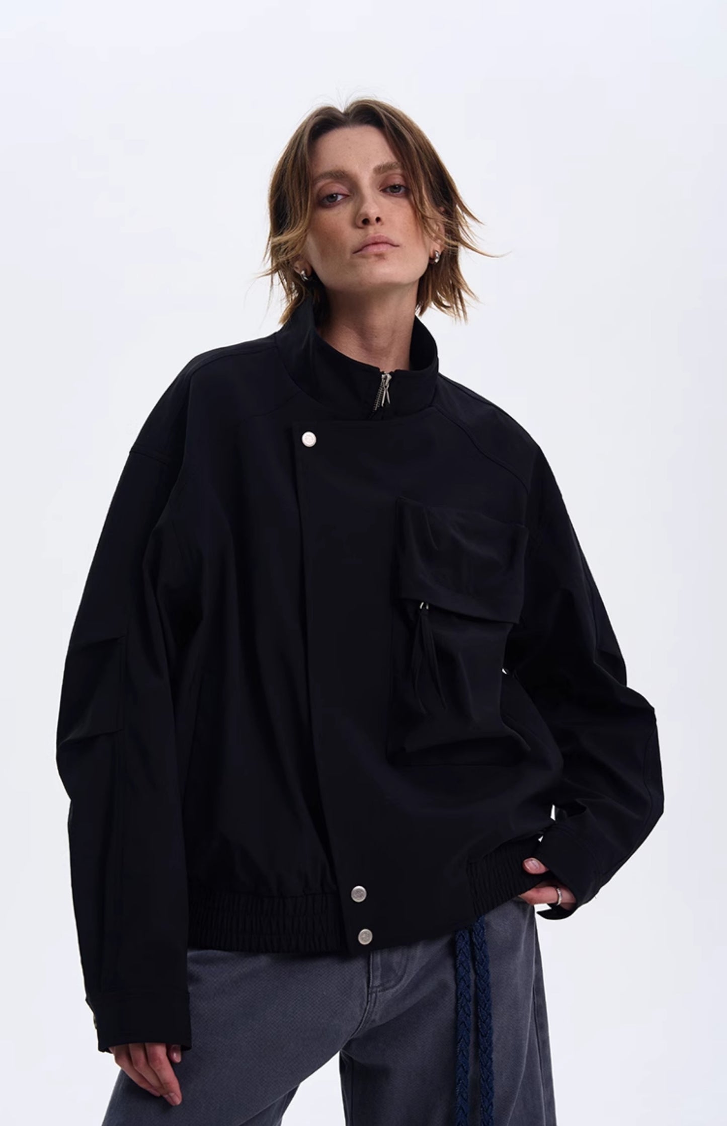 Unisex deconstructed jacket