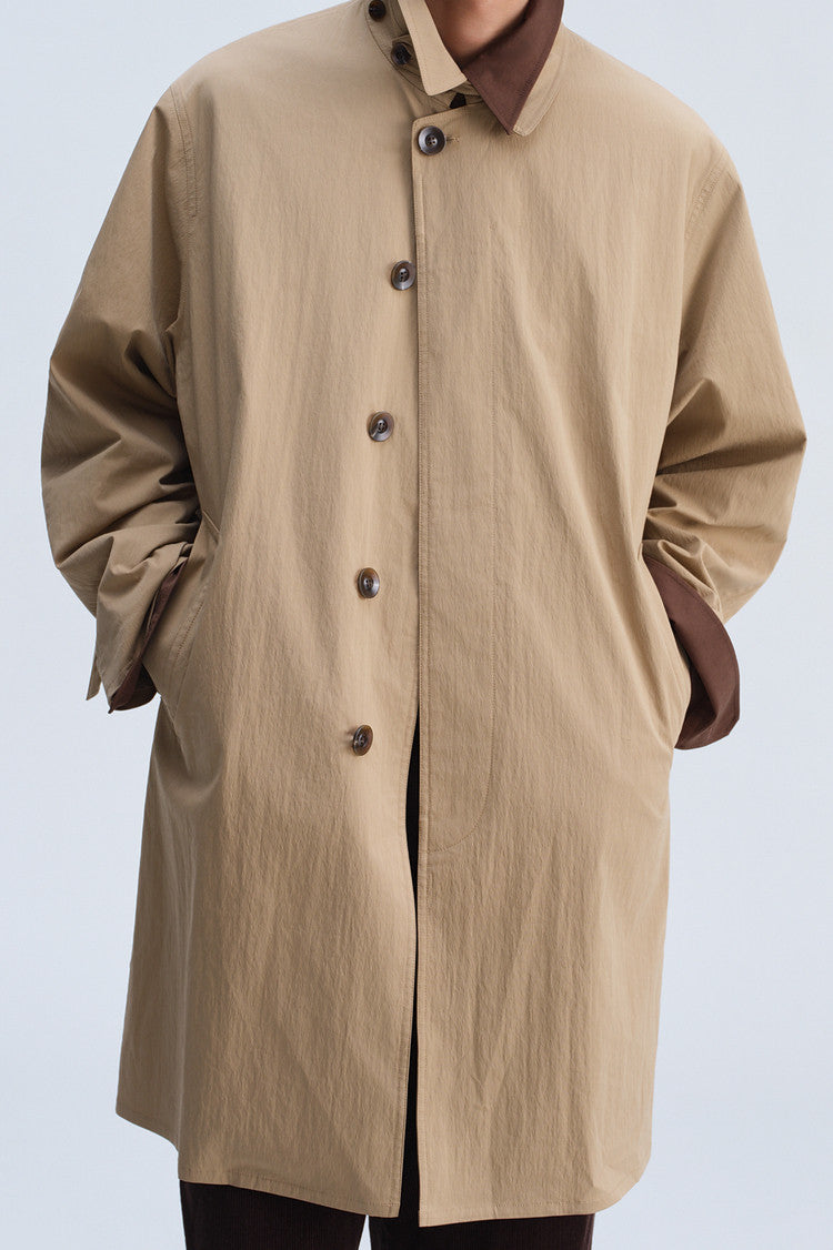 Mid-Length Casual Trench Coat