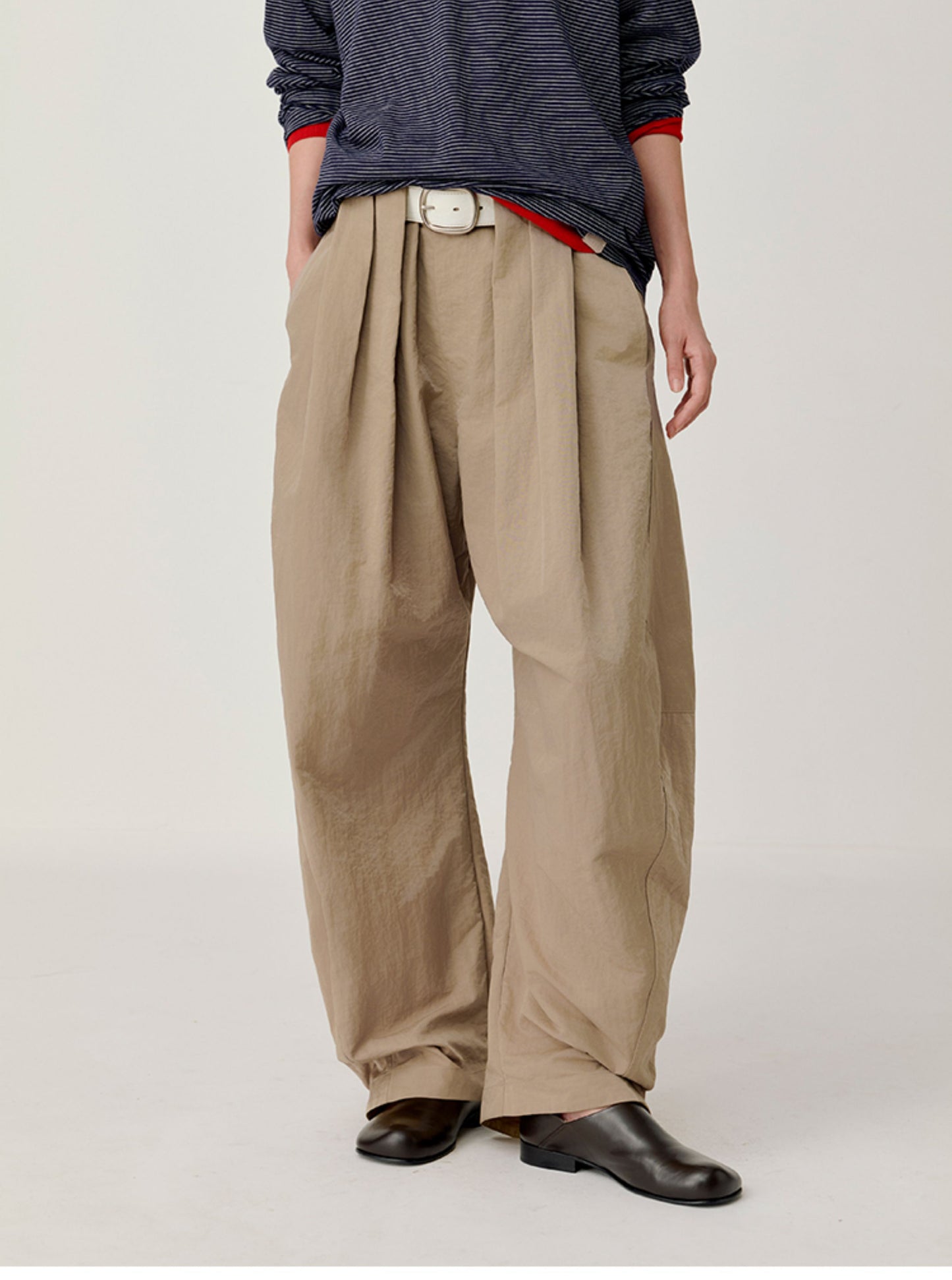 Pleated Waist Casual Pants