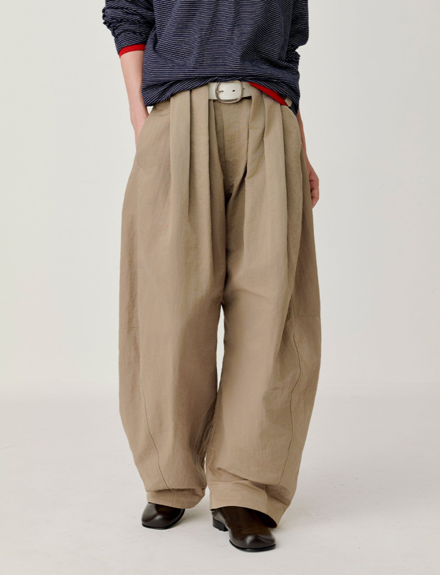 Pleated Waist Casual Pants