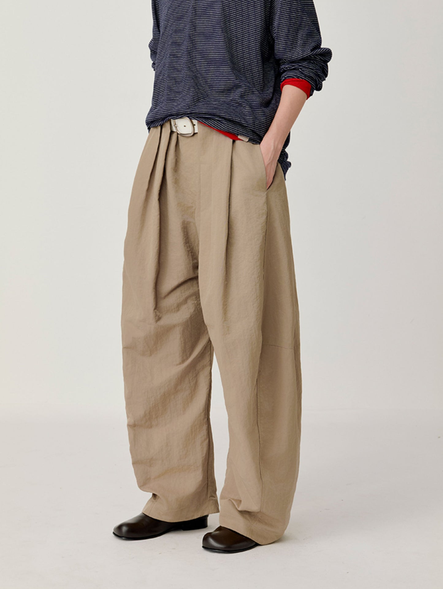 Pleated Waist Casual Pants