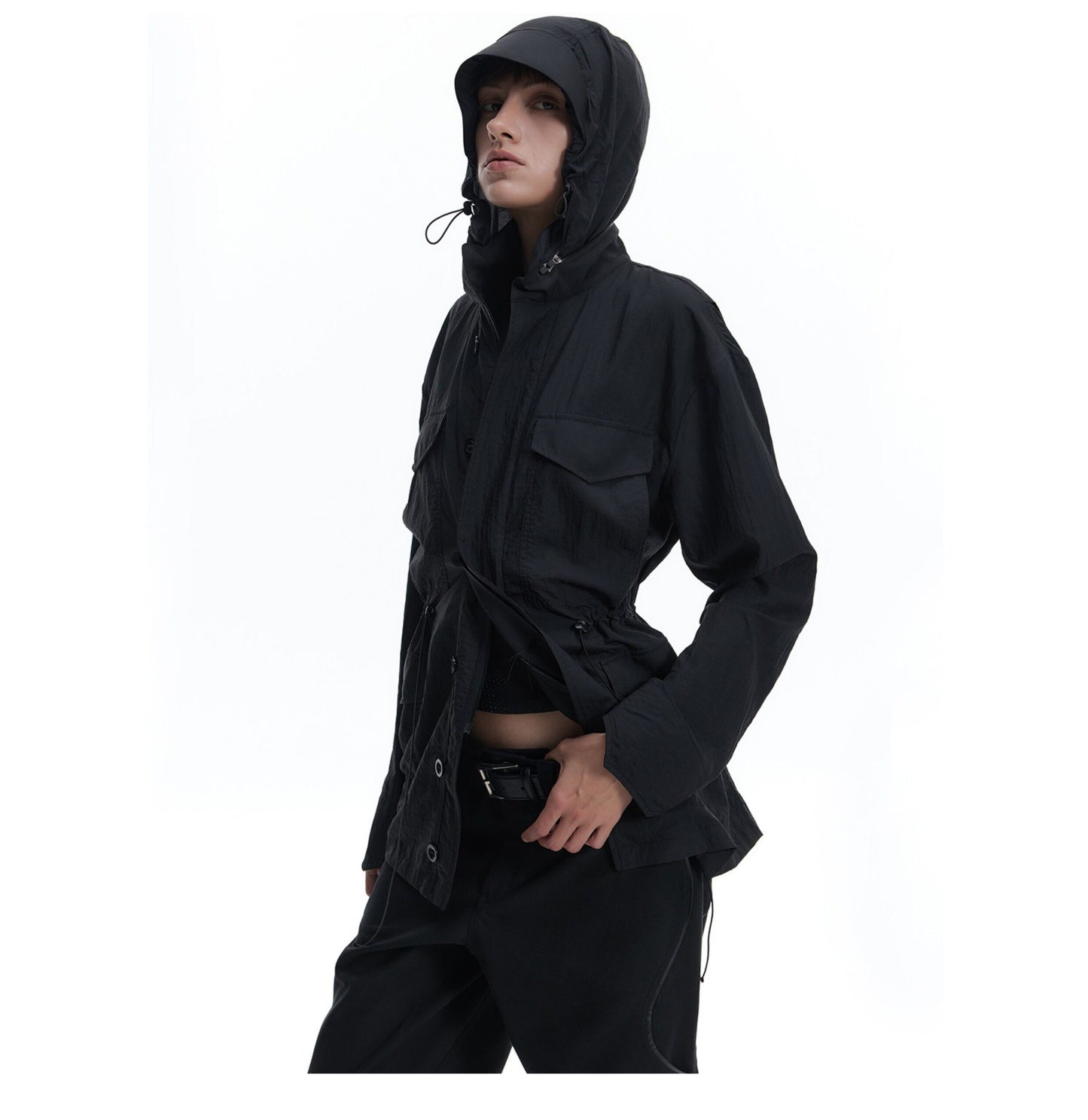 D-Cut Hooded Sun Protection Jacket
