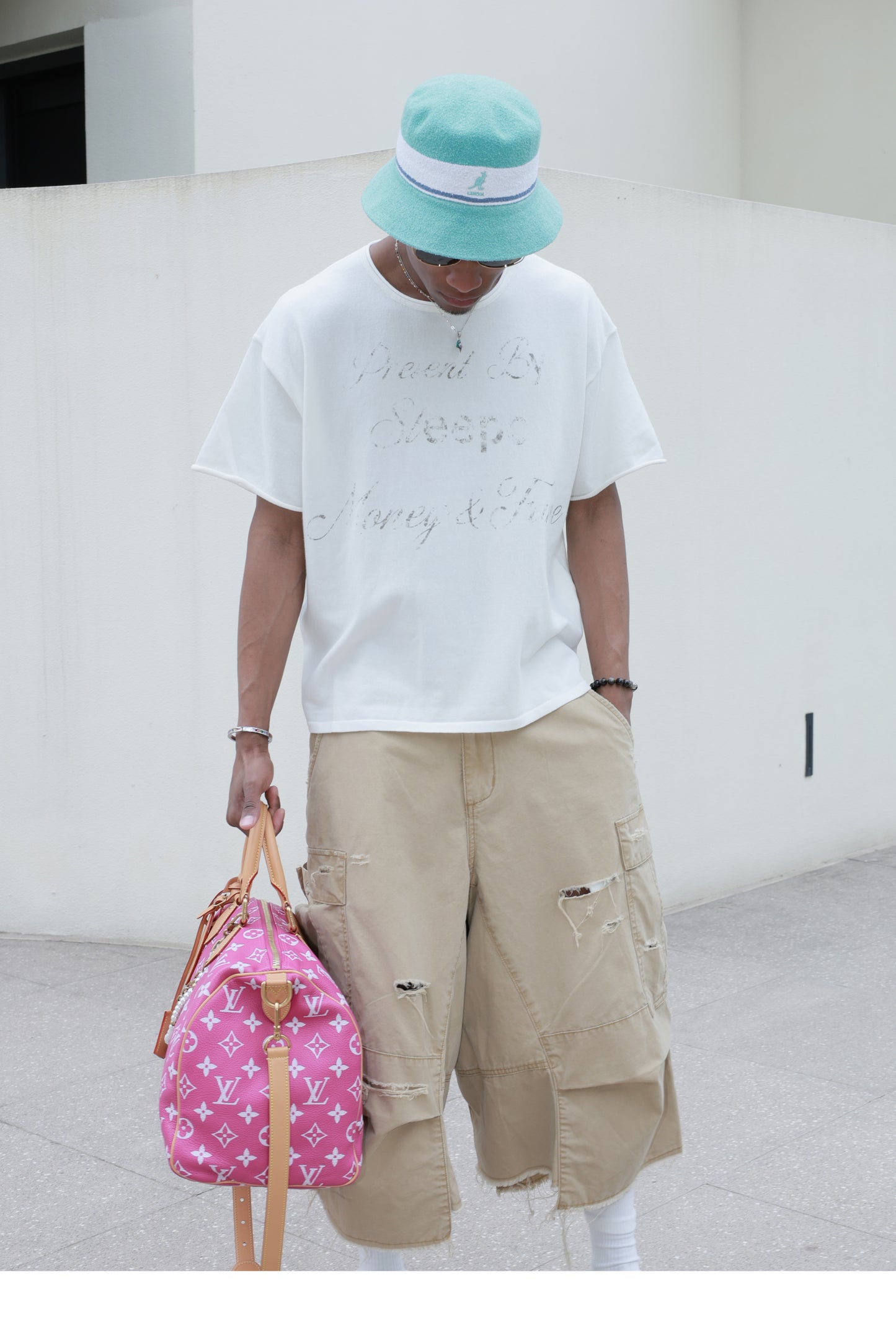 Distressed Print T-Shirt