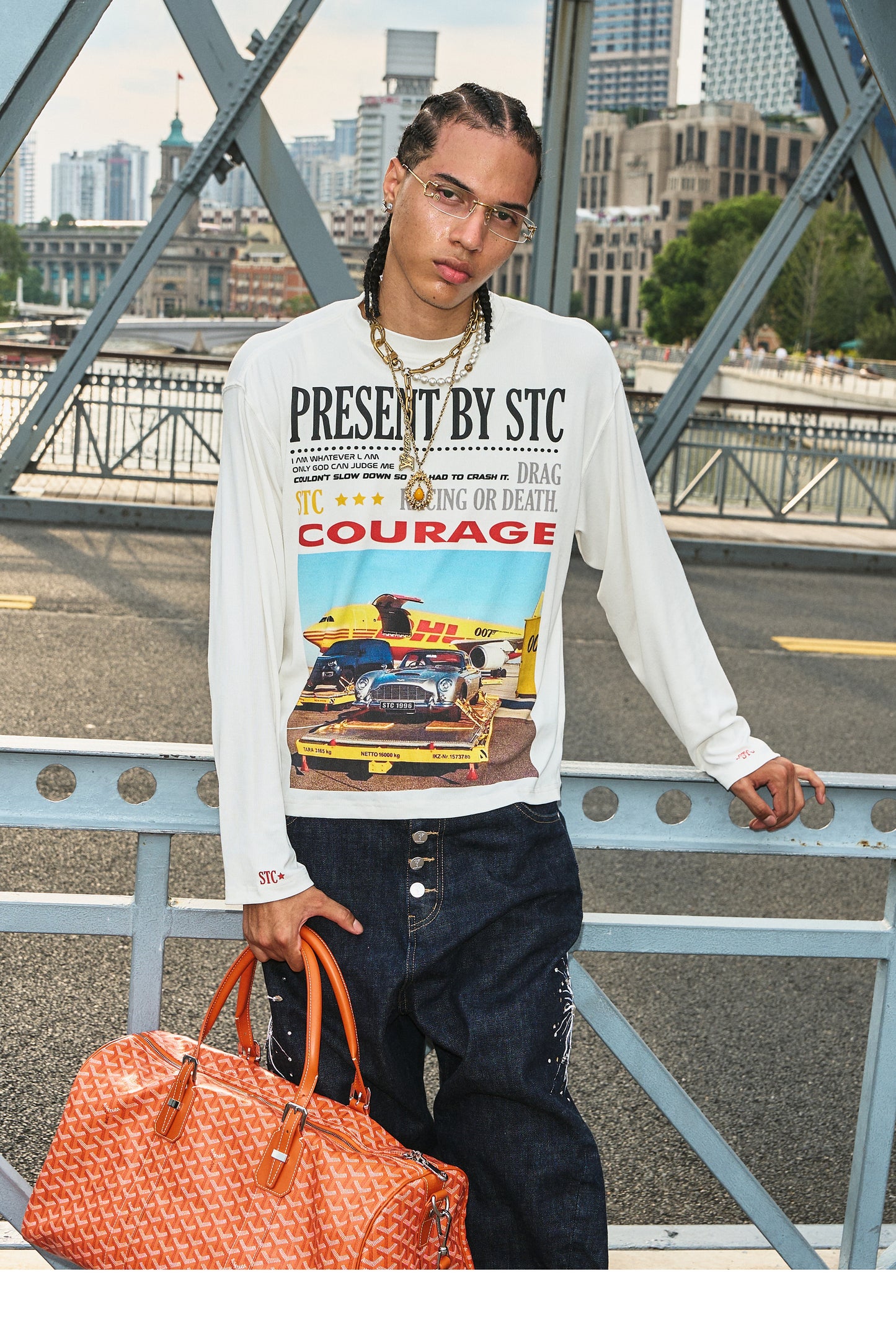 Loose Round Neck Print T-Shirt