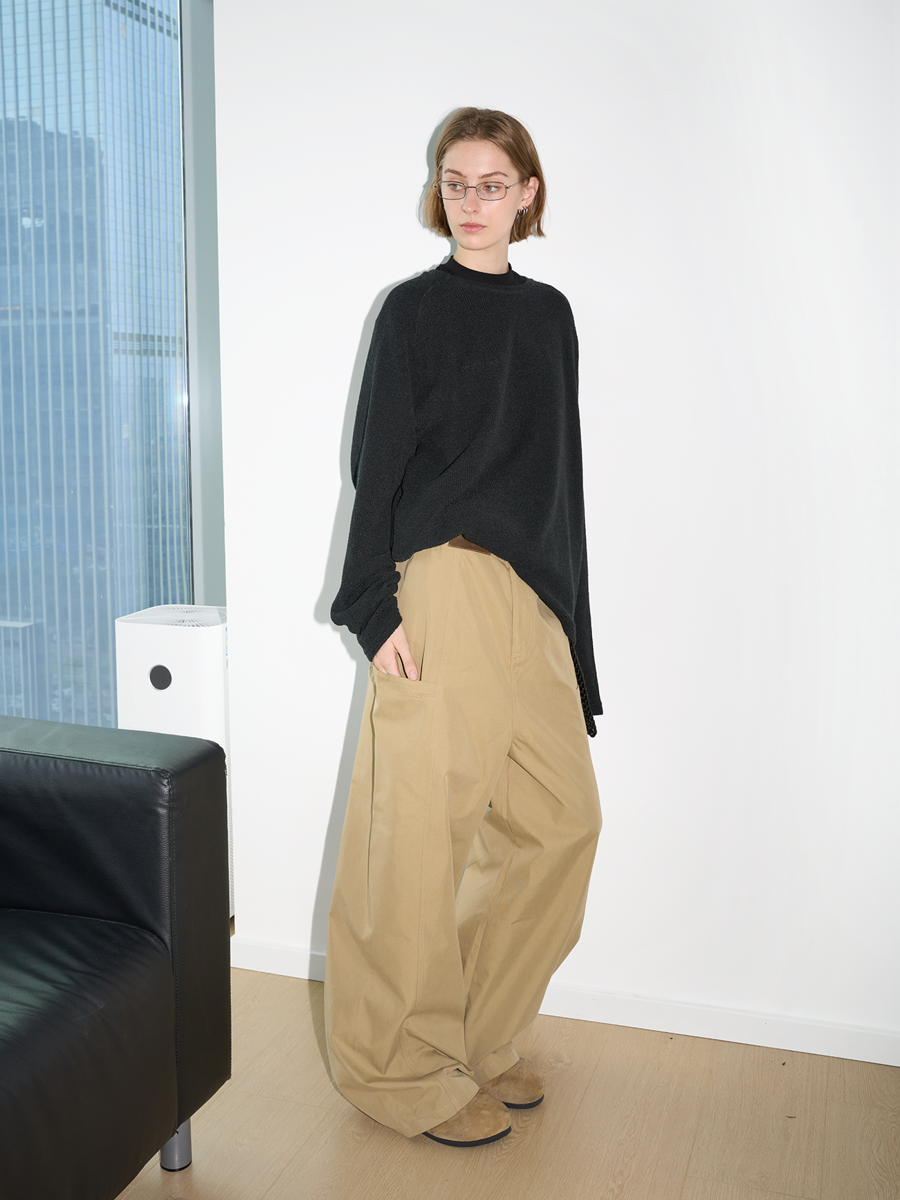 Unisex three-dimensional pocket casual pants