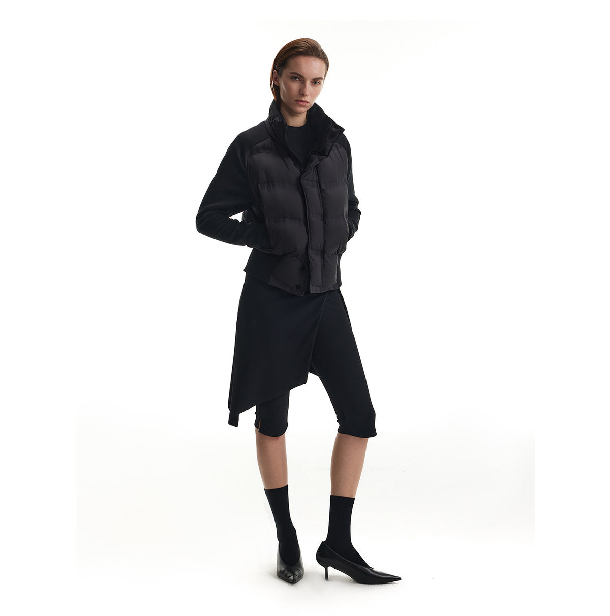Down Jacket with Detachable Hood
