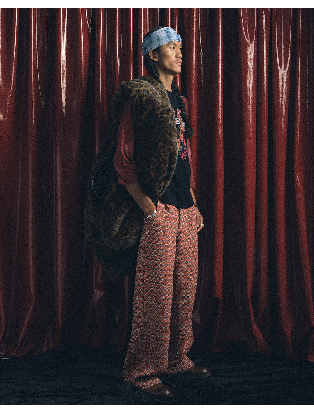 Studded Raglan Sleeve T-Shirt