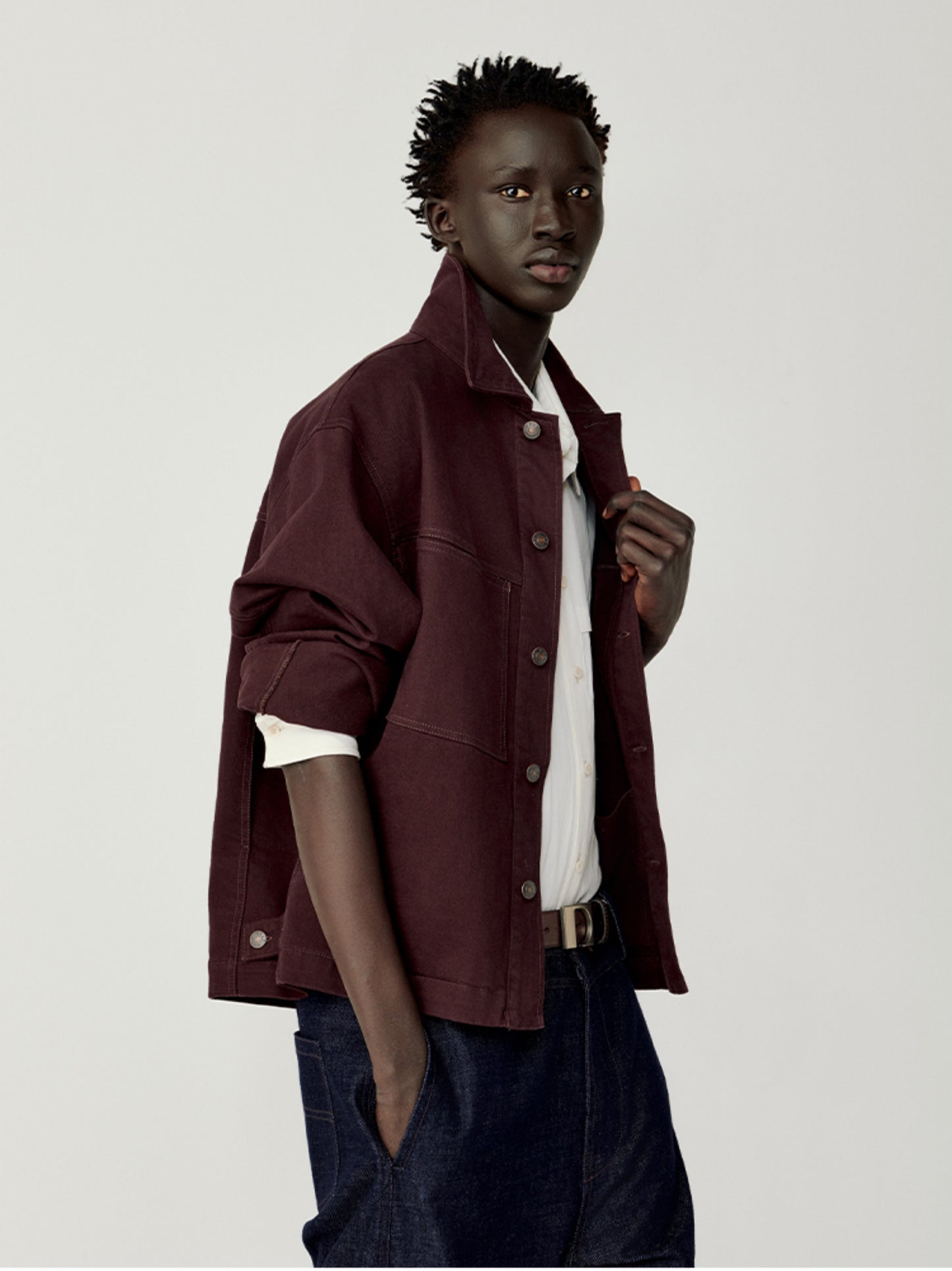 Patch Pocket Loose Jacket