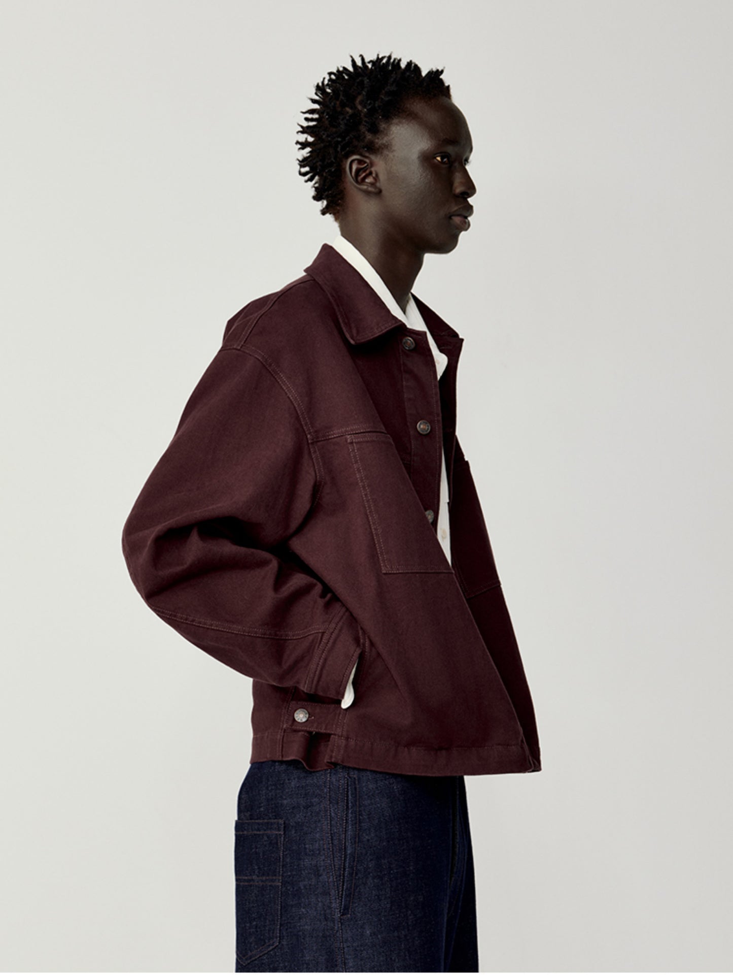 Patch Pocket Loose Jacket