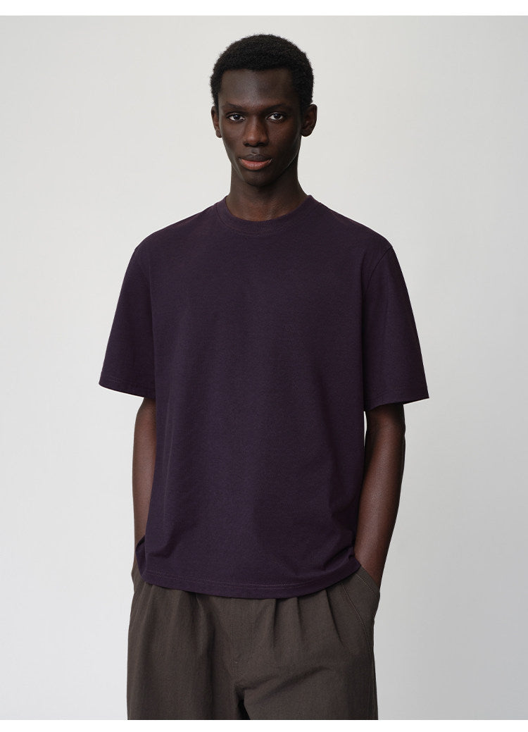 Relaxed-Fit Basic Round-Neck T-Shirt