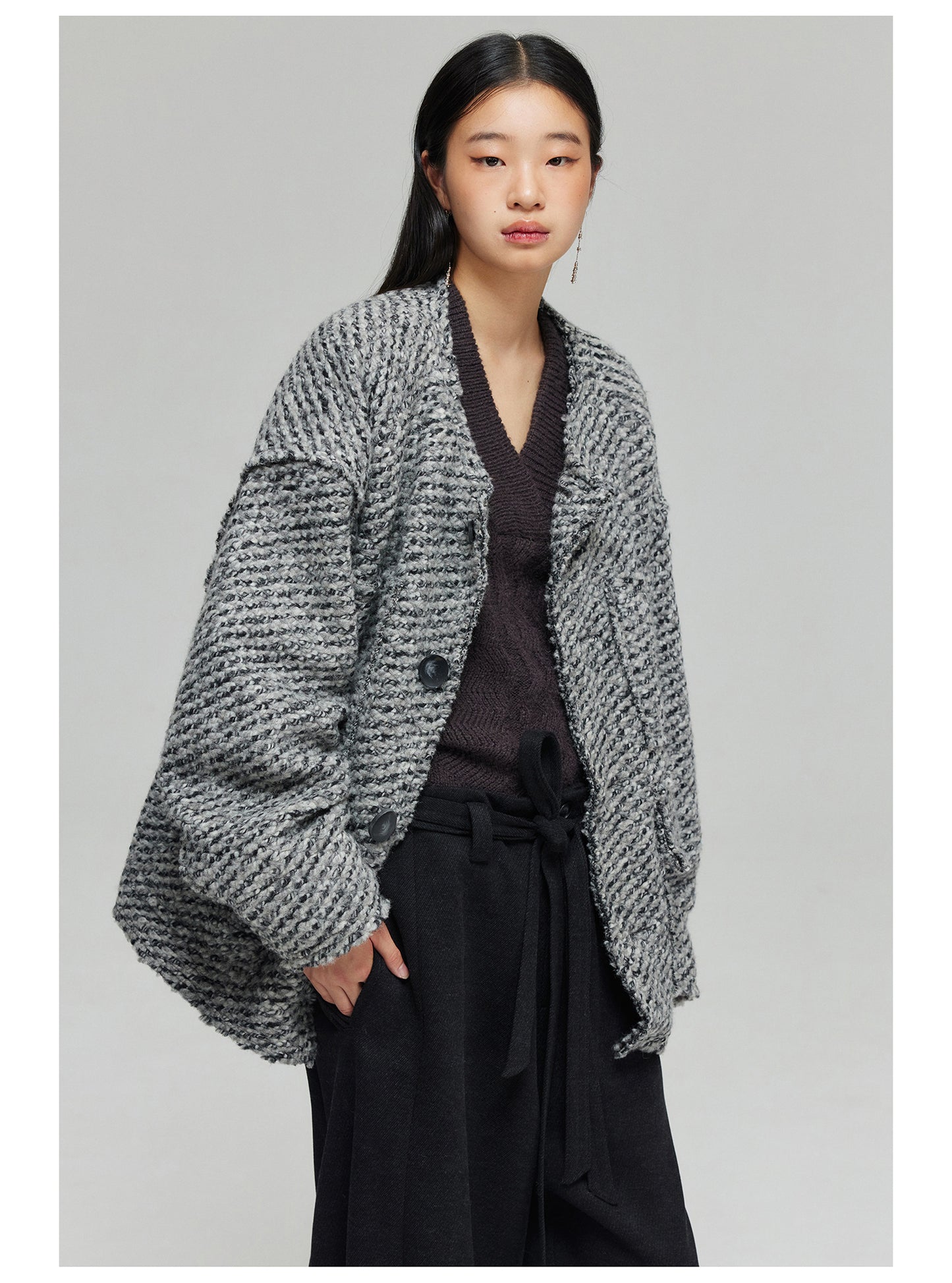 Wool-blend tweed jacket
