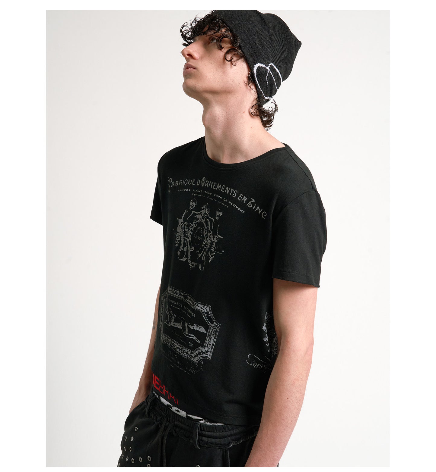 Stamp-Printed T-Shirt