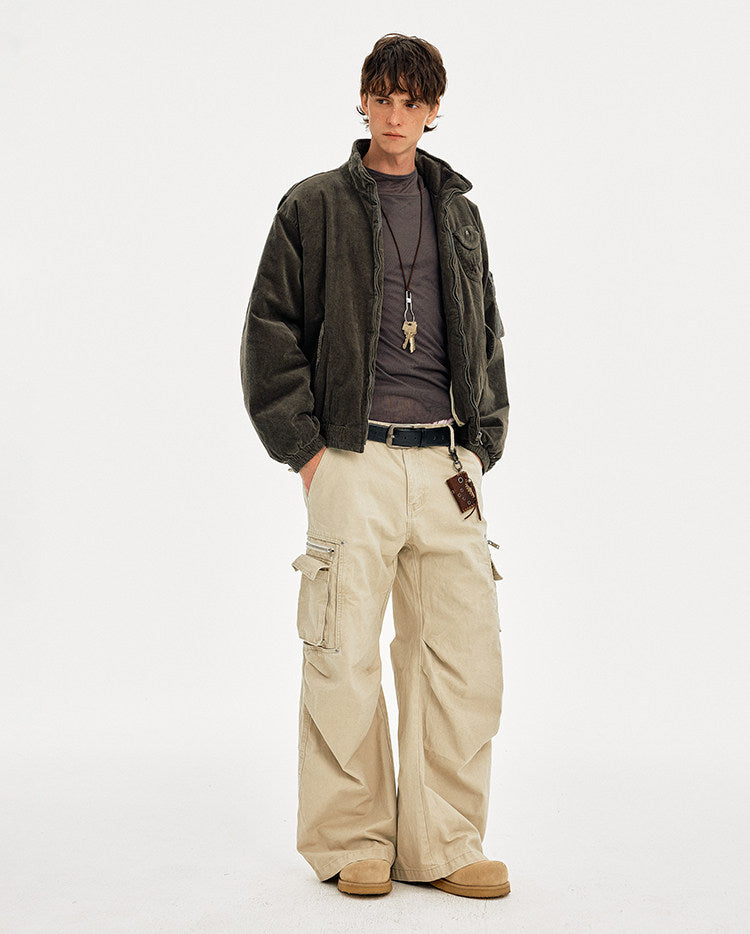 Stylish Corduroy Workwear Jacket