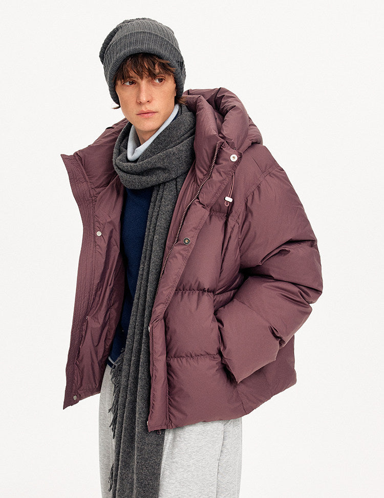 Warm Lightweight Down Jacket with Hood