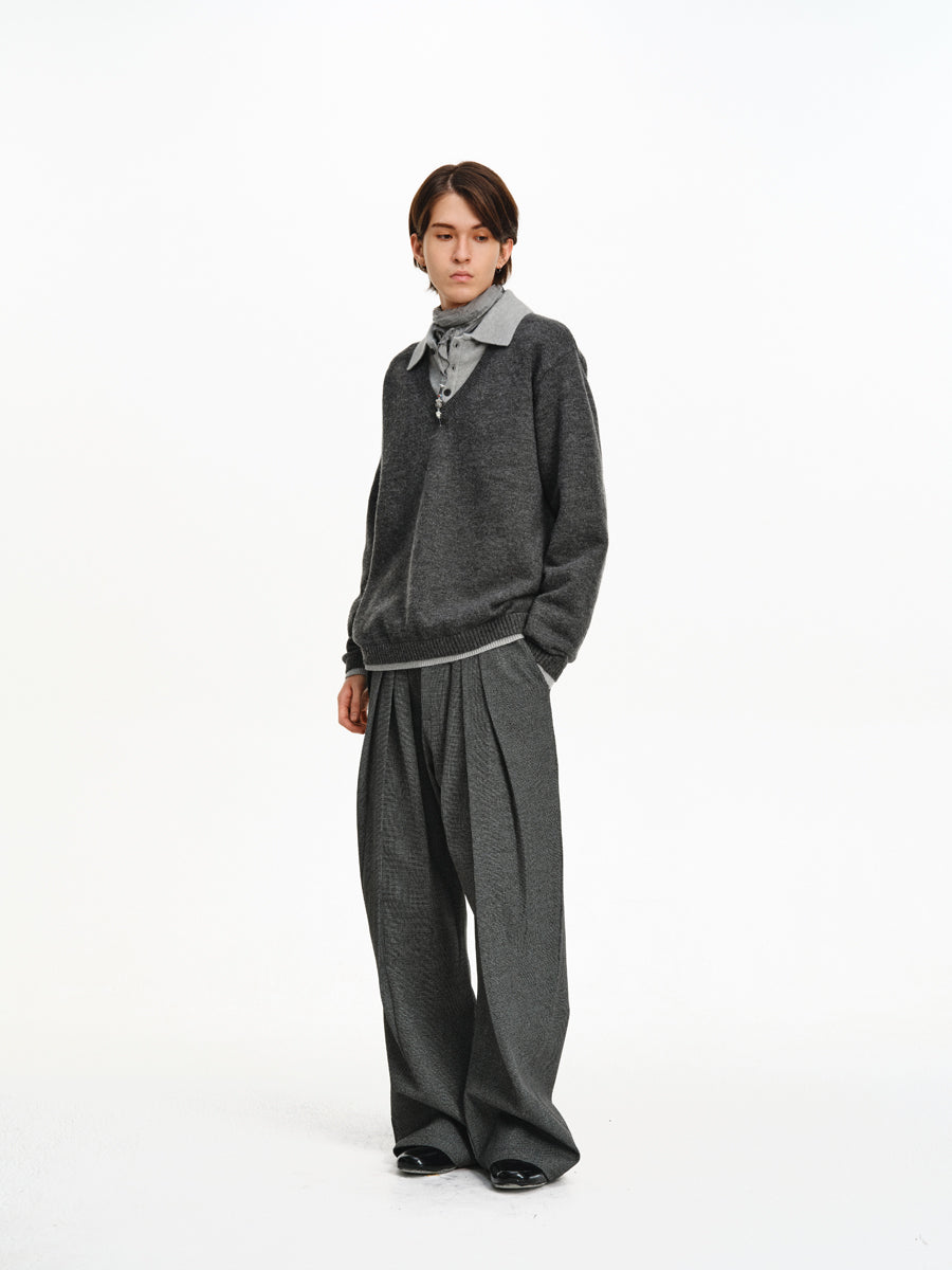 Pleated Loose Casual Pants