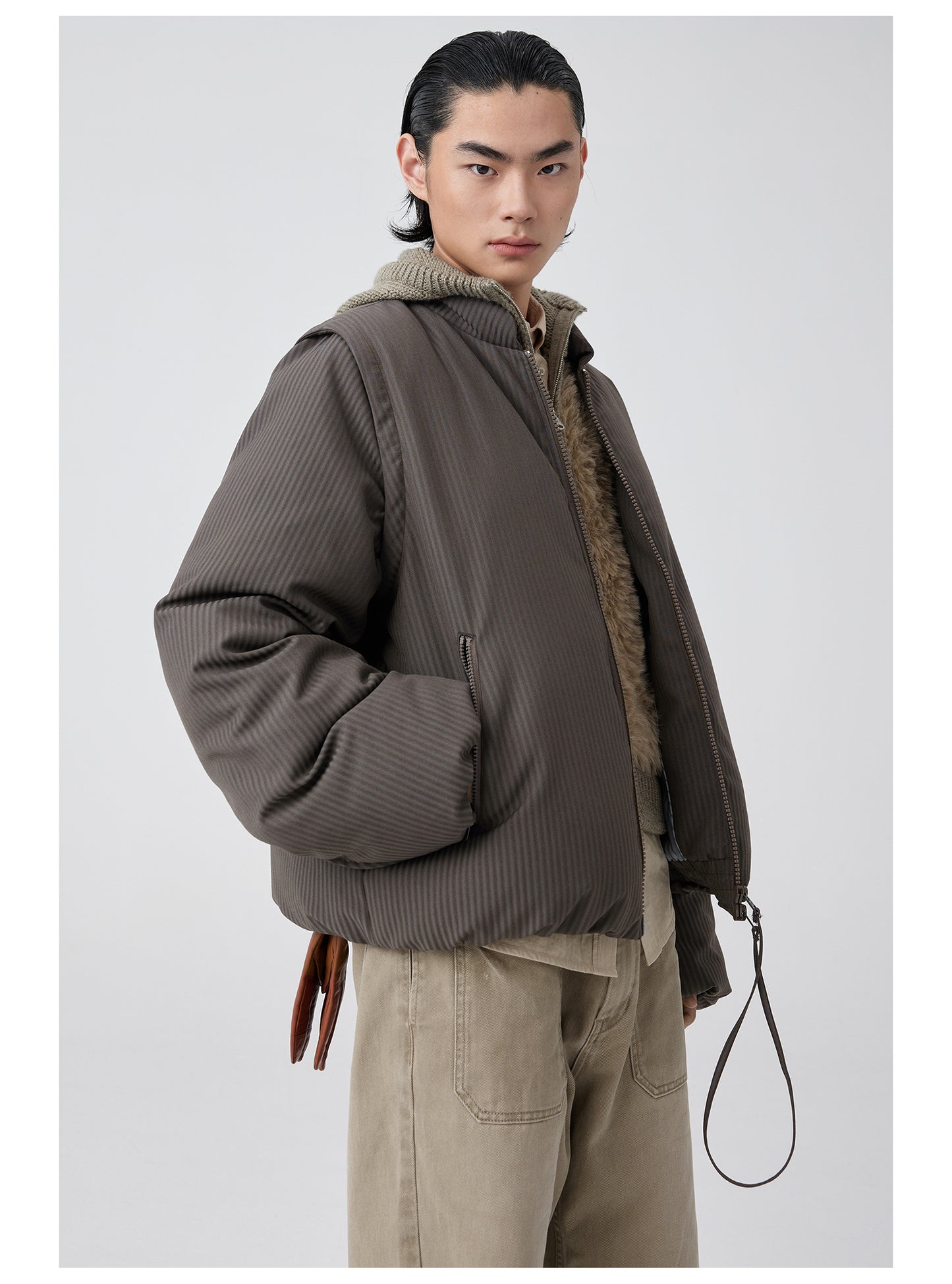 Detachable Sleeve Down Jacket