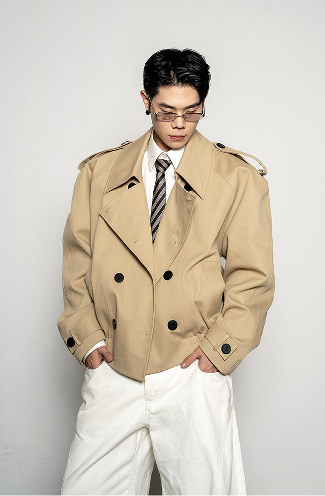 Large Lapel Trench Coat