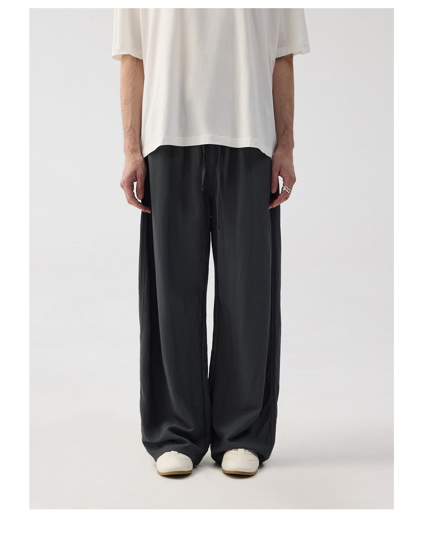 Drawstring Relaxed Casual Pants