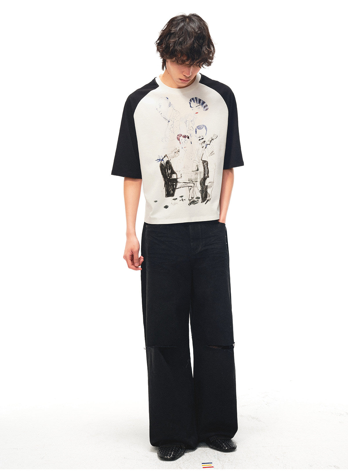 Raglan-Print Quick-Dry T-Shirt