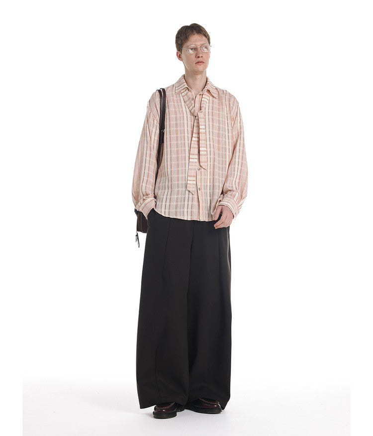 High Intelligence Loose Stripe Shirt