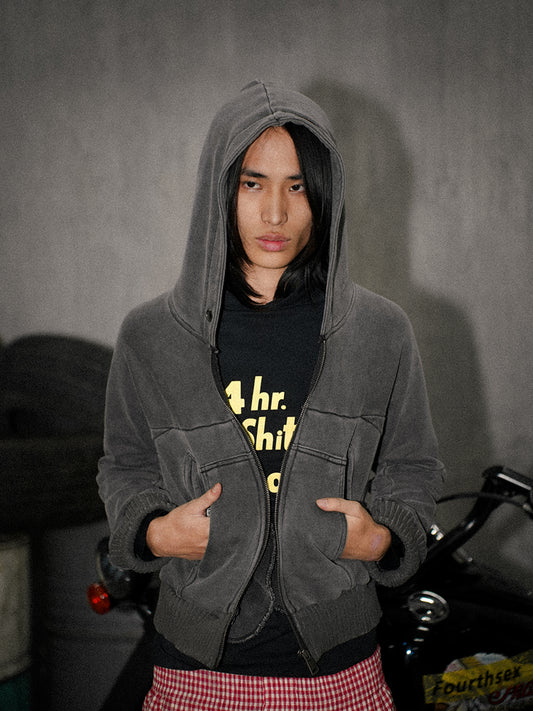 Washed Hooded Sweatshirt