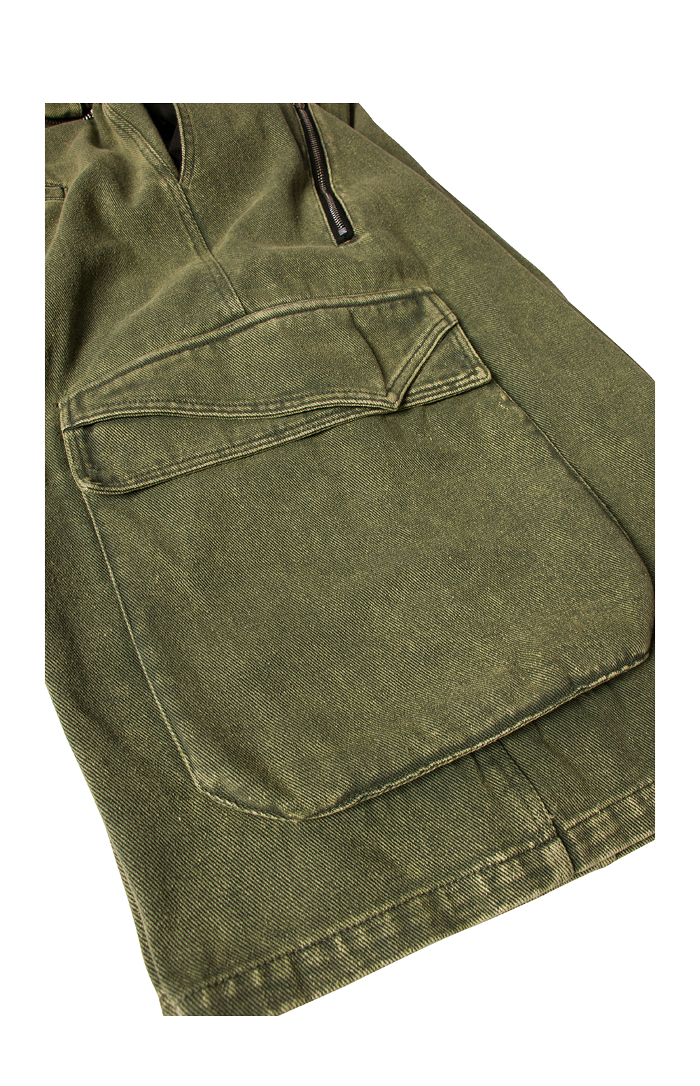 Cropped pants with detachable scarf